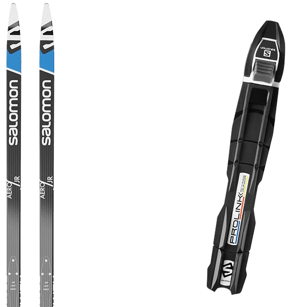 SALOMON AERO ESKIN JR + SALOMON PROLINK ACCESS JR 1 SALOMON AERO ESKIN JR + SALOMON PROLINK ACCESS JR