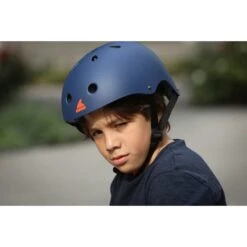 ROLLERBLADE RB JR HELMET MIDNIGHT BLUE/ORANGE 23 -SnowPro Ski Deals Store 9 112292 060h0100 847 05