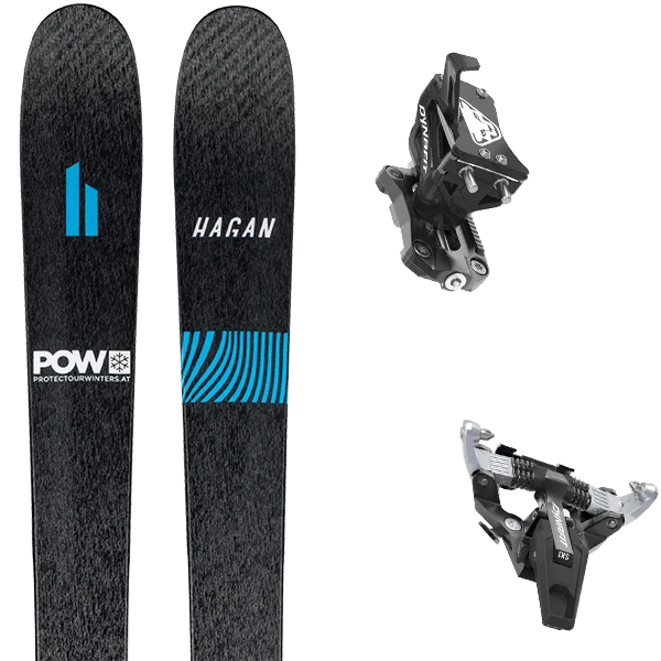HAGAN BOOST 94 POW + DYNAFIT SPEED TURN BLACK/SILVER 1 HAGAN BOOST 94 POW + DYNAFIT SPEED TURN BLACK/SILVER