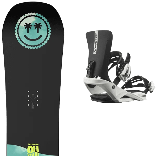 SALOMON OH YEAH GROM + SALOMON RHYTHM JR BLACK/WHITE 1 SALOMON OH YEAH GROM + SALOMON RHYTHM JR BLACK/WHITE