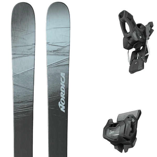 NORDICA UNLEASHED 108 SILVER/BLK/RUST + TYROLIA ATTACK 11 GW W/O BRAKE A 1 NORDICA UNLEASHED 108 SILVER/BLK/RUST + TYROLIA ATTACK 11 GW W/O BRAKE A