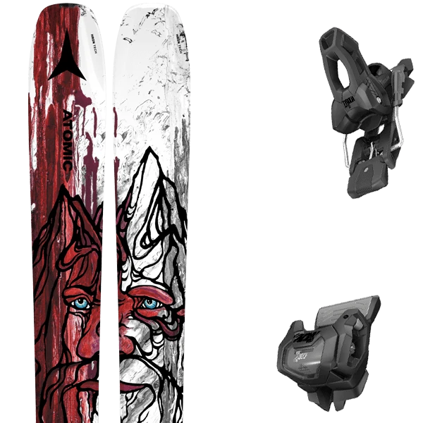 ATOMIC BENT 90 RED/GREY + TYROLIA ATTACK 11 GW W/O BRAKE A 1 ATOMIC BENT 90 RED/GREY + TYROLIA ATTACK 11 GW W/O BRAKE A