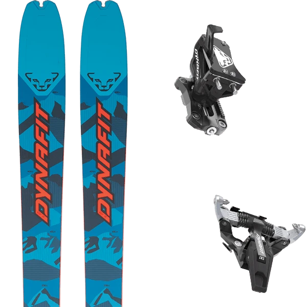 DYNAFIT SEVEN SUMMITS+ BLUE/ RED + DYNAFIT SPEED TURN BLACK/SILVER 1 DYNAFIT SEVEN SUMMITS+ BLUE/ RED + DYNAFIT SPEED TURN BLACK/SILVER