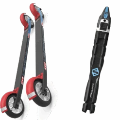 KV+ ROLLERSKI LAUNCH SKATE CURVED 60 CM STANDARD WHEELS + SALOMON PROLINK RACE SKATE