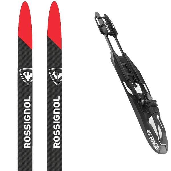 ROSSIGNOL DELTA COMP SKATING JR + ROSSIGNOL RACE JR SKATE 1 ROSSIGNOL DELTA COMP SKATING JR + ROSSIGNOL RACE JR SKATE