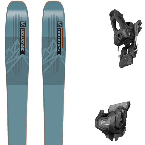 SALOMON QST 98 BLUE/ORANGE + TYROLIA ATTACK 11 GW W/O BRAKE A 1 SALOMON QST 98 BLUE/ORANGE + TYROLIA ATTACK 11 GW W/O BRAKE A