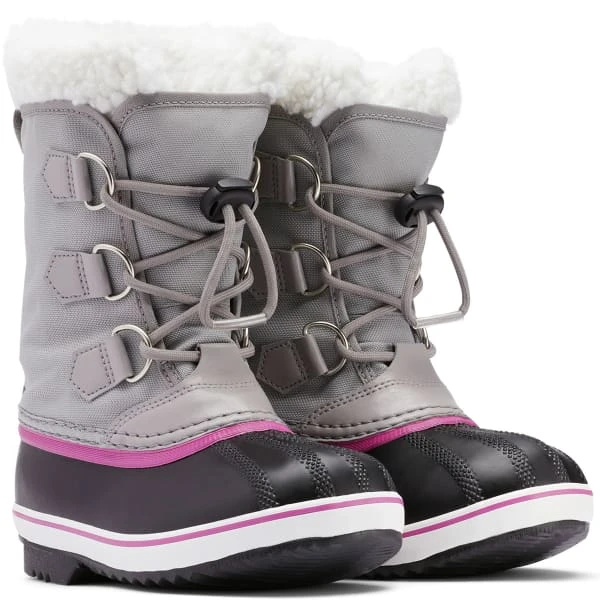 SOREL CHILDRENS YOOT PAC NYLON WP CHROME GREY/BLACK 22 2 SOREL CHILDRENS YOOT PAC NYLON WP CHROME GREY/BLACK 22 - Image 2