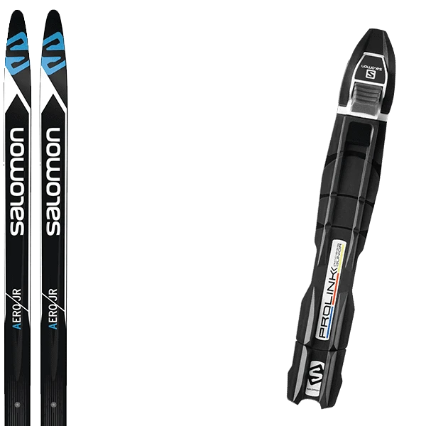 SALOMON AERO JUNIOR SKIN + SALOMON PROLINK ACCESS JR 1 SALOMON AERO JUNIOR SKIN + SALOMON PROLINK ACCESS JR